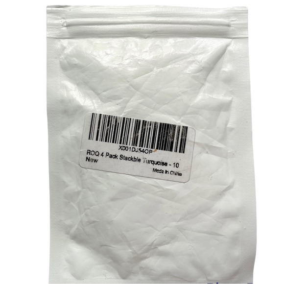 NEW - 4 Women’s Thin Silicone Stackable Rings / Bands Size 10 ROQ - Picture 6 of 8